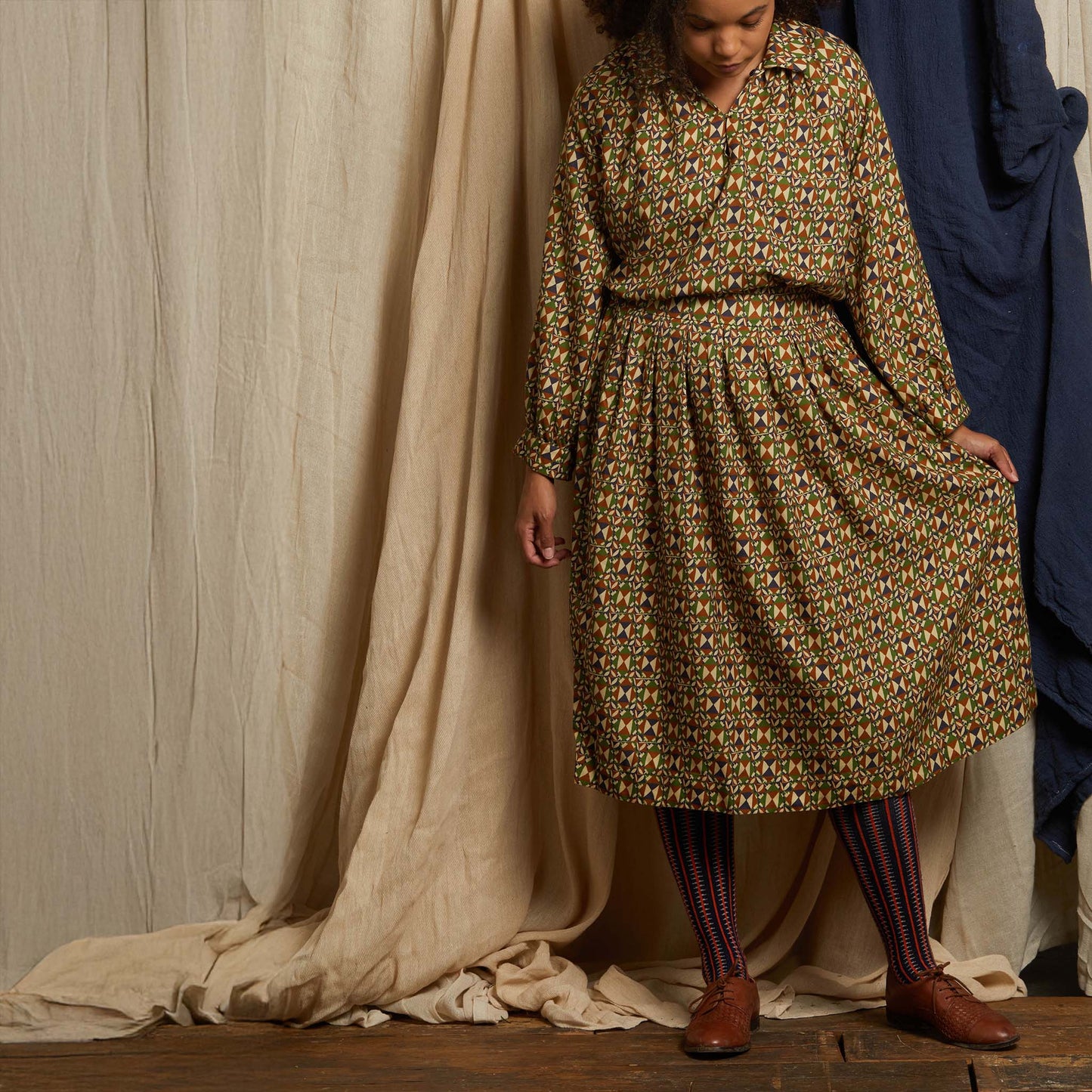 joan/chequer/green