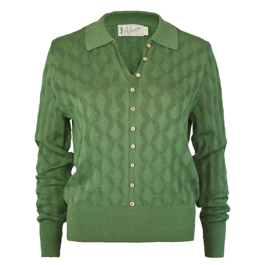 rosie/pointelle/green