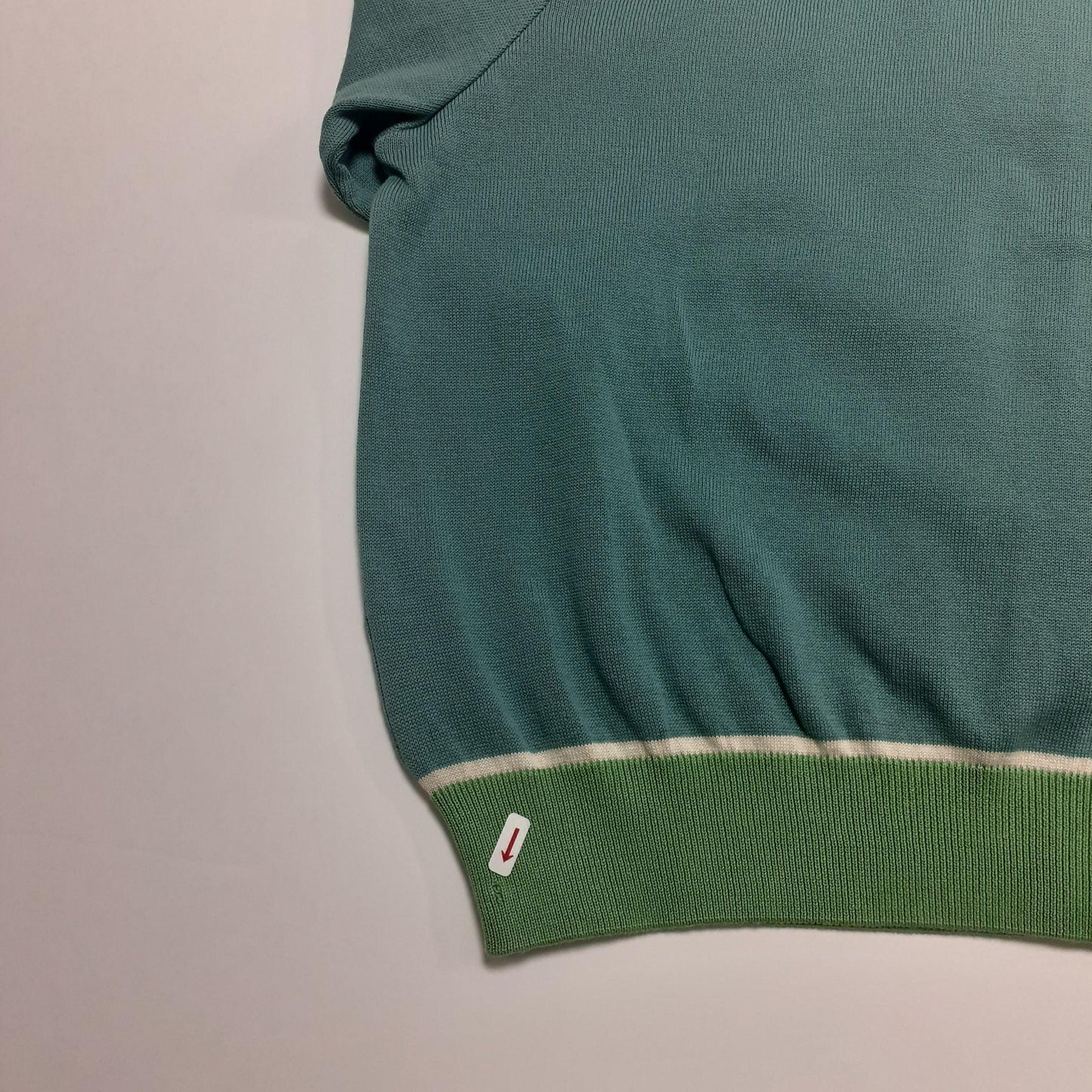 40% OFF! classic cardigan/puffins/teal/L