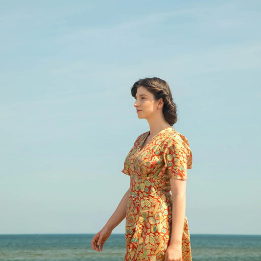 PALAVA レディース オーガニックコットン ドレス rita/shells/deep coral