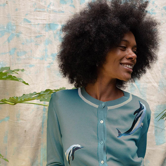 cardigan/dolphins/teal