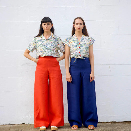 PALAVA レディース オーガニックコットン トップ peggy/lighthouse/ivory