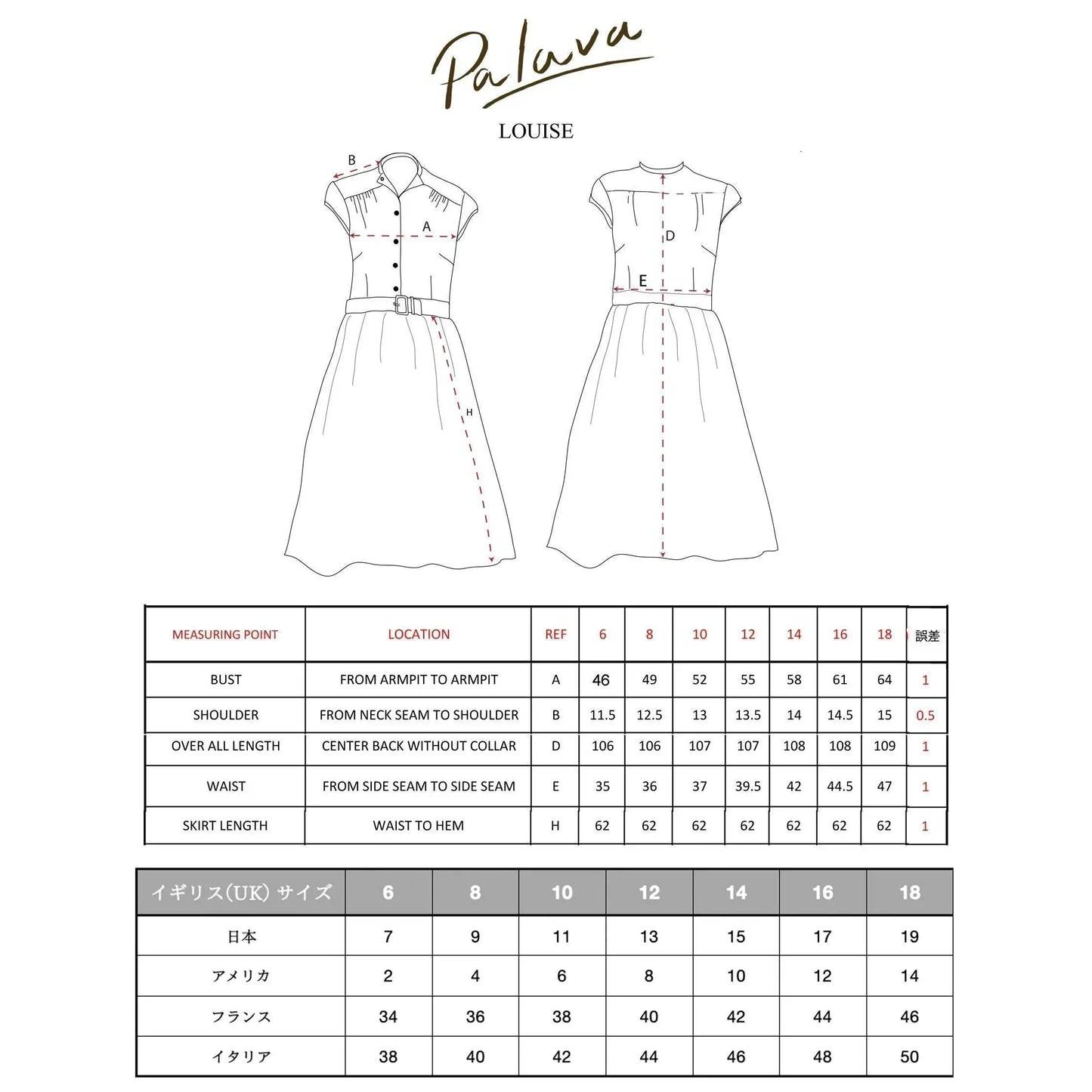 PALAVA レディース コットンリネン 半袖ワンピースドレス(ショートスリーブ) 総柄 (マルチカラー) Louise Costral Migration