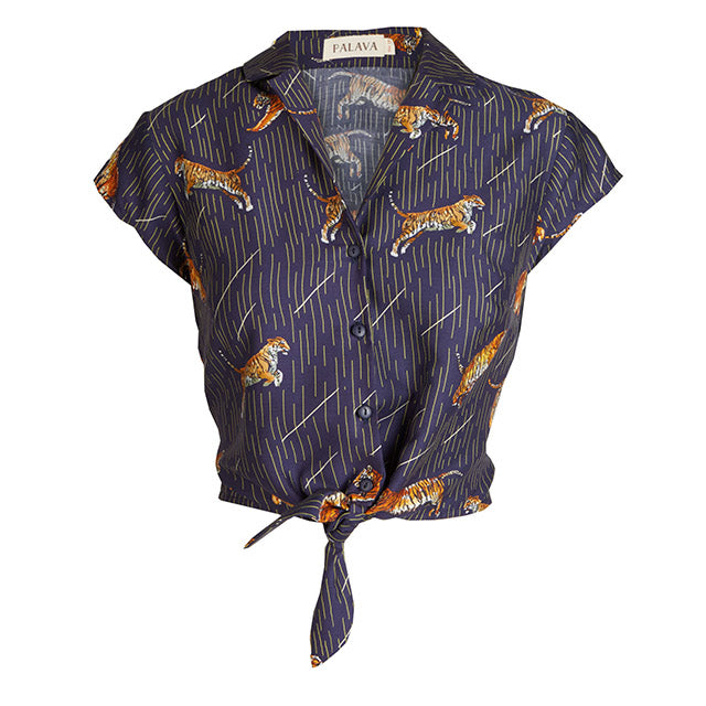 peggy/leaping tiger/navy