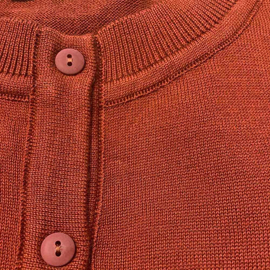 40% OFF! classic cardigan/rust/XS-L