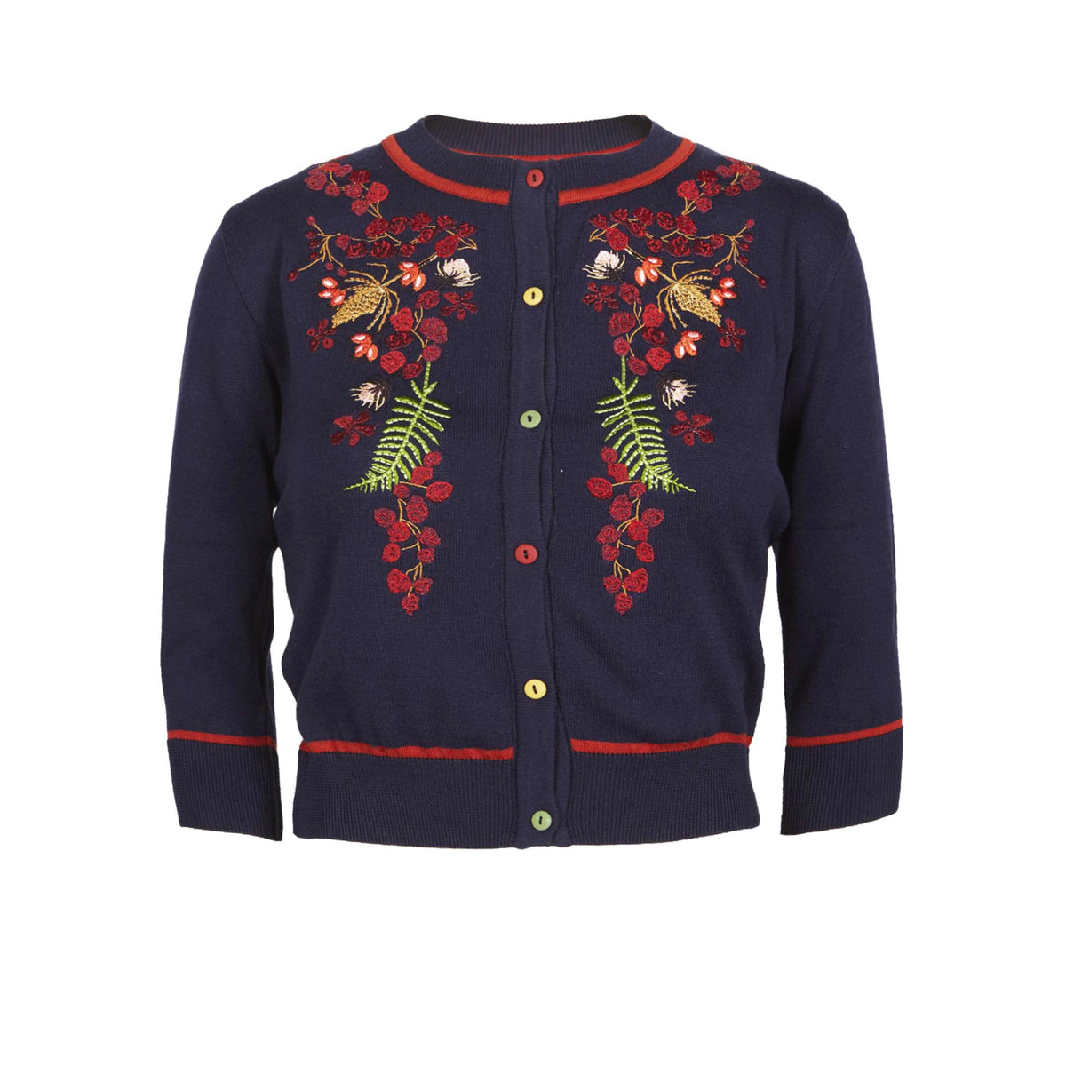 classic cardigan/berries/navy – PALAVA japan