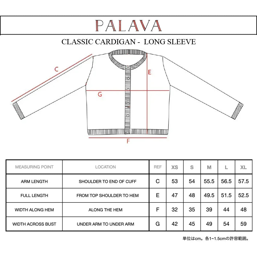 PALAVA レディース オーガニックコットン ニットカーディガン 総柄 (ブルー x レッド) Vera Strawberries