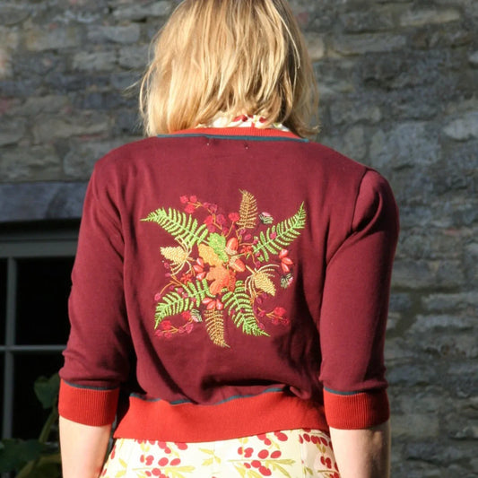 classic cardigan/hedgerow/plum