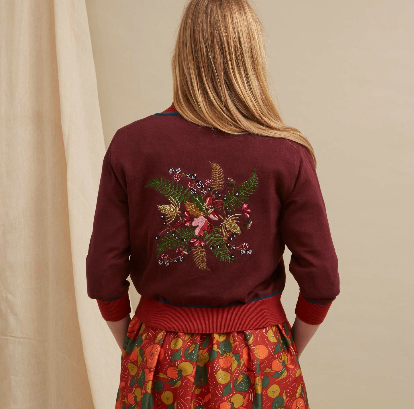 classic cardigan/hedgerow/plum