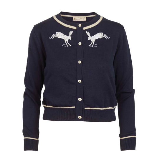 classic cardigan/hare/navy