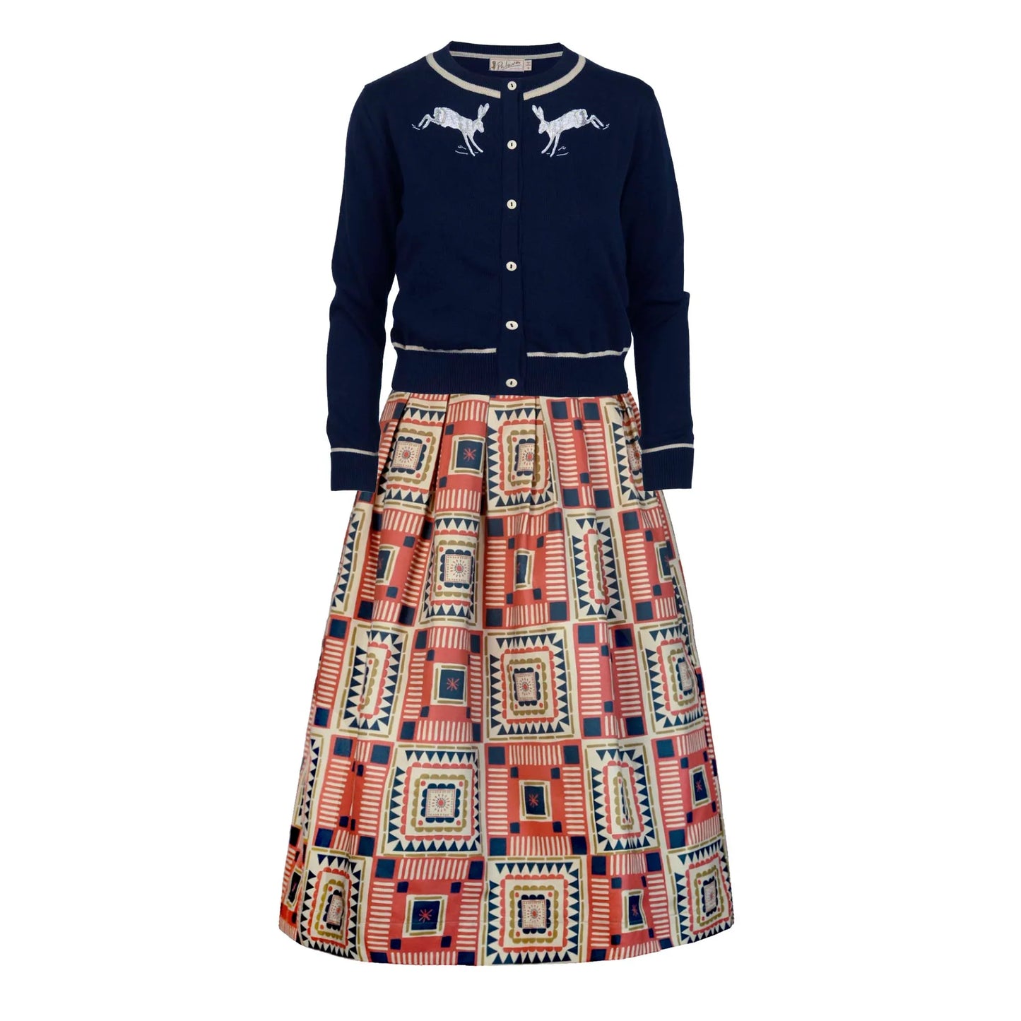 classic cardigan/hare/navy