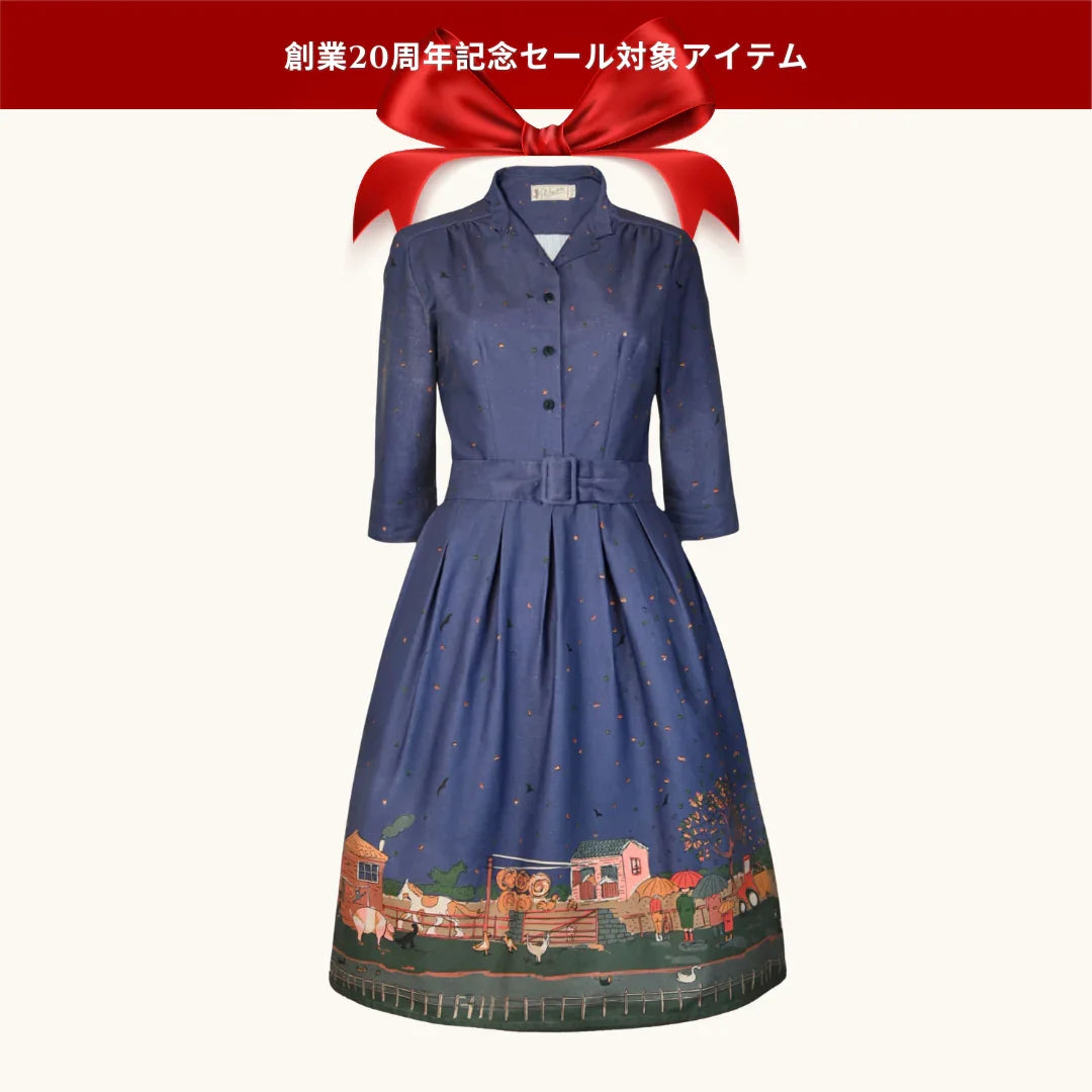 20% OFF! cynthia/farmyard/indigo/size 8-14