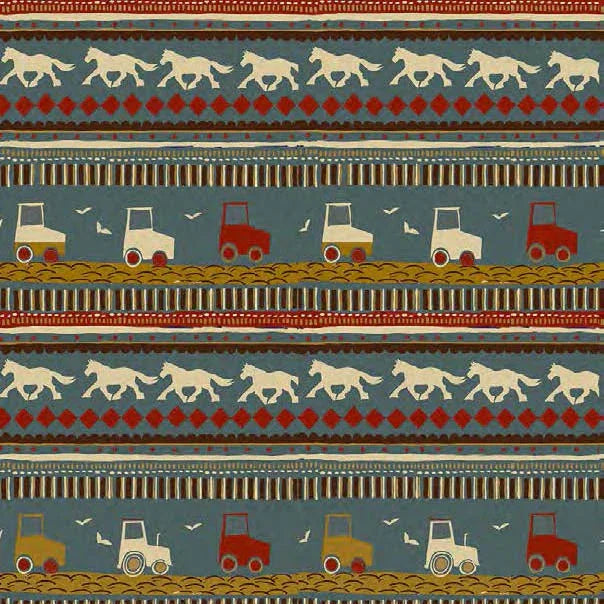 florence/spinning horses/teal