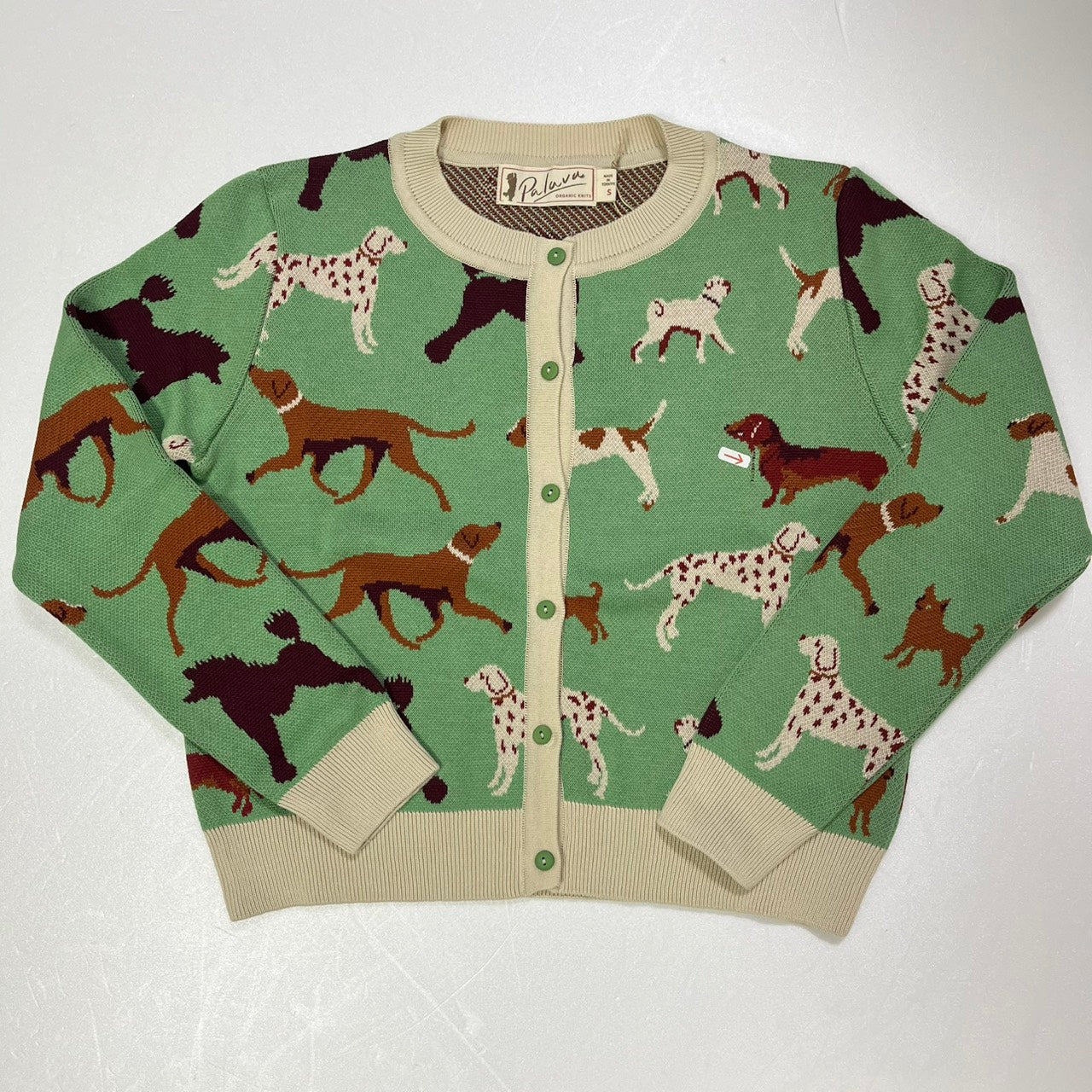50% OFF! cardigan/woof/green/S – PALAVA japan