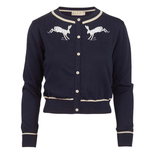 PALAVA レディース オーガニックコットン カーディガン classic cardigan/hare/navy