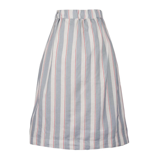 PALAVA レディース オーガニックコットン スカート florence/stripe/blue