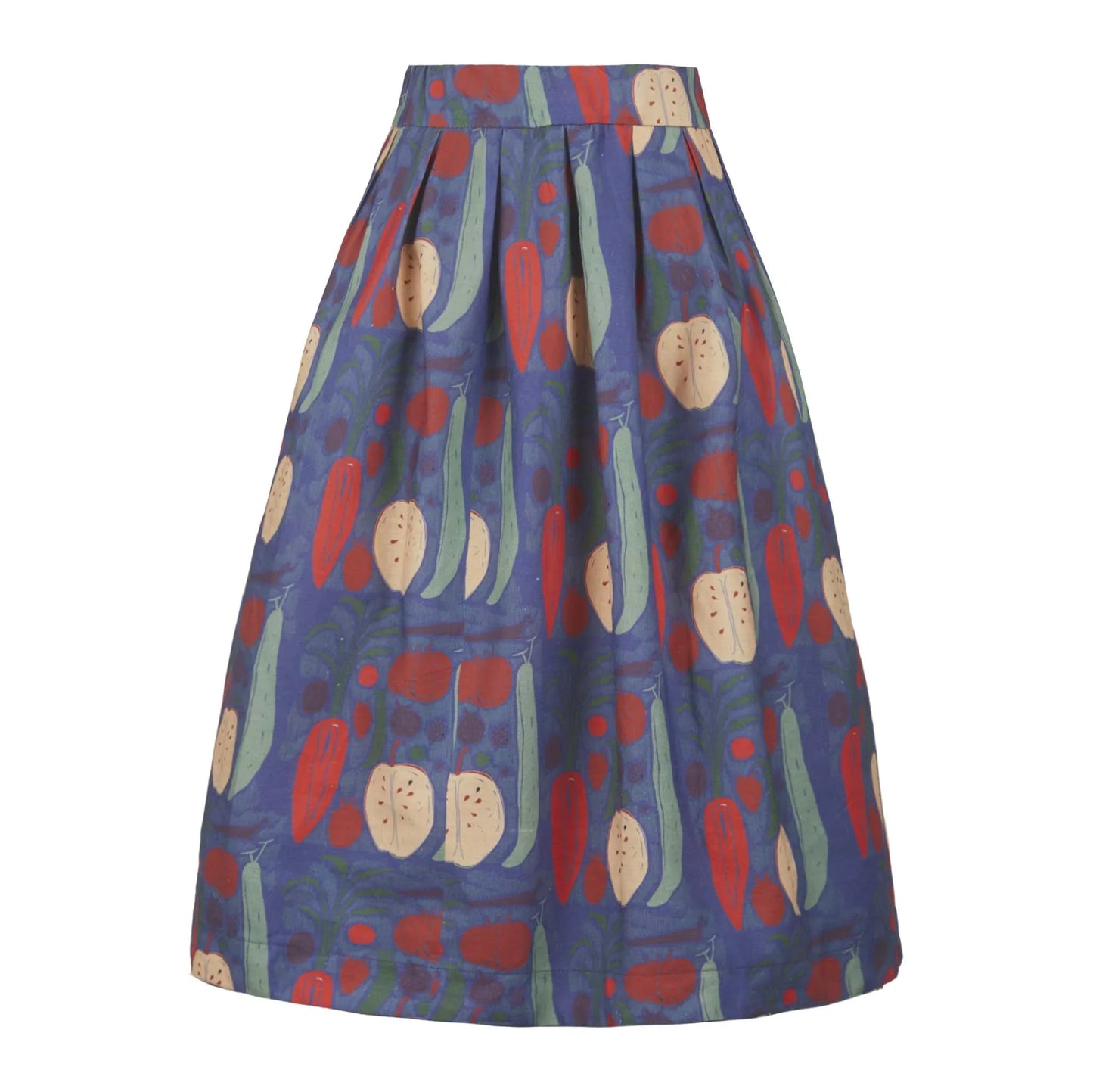 PALAVA レディース オーガニックコットン スカート florence/vegetables/navy