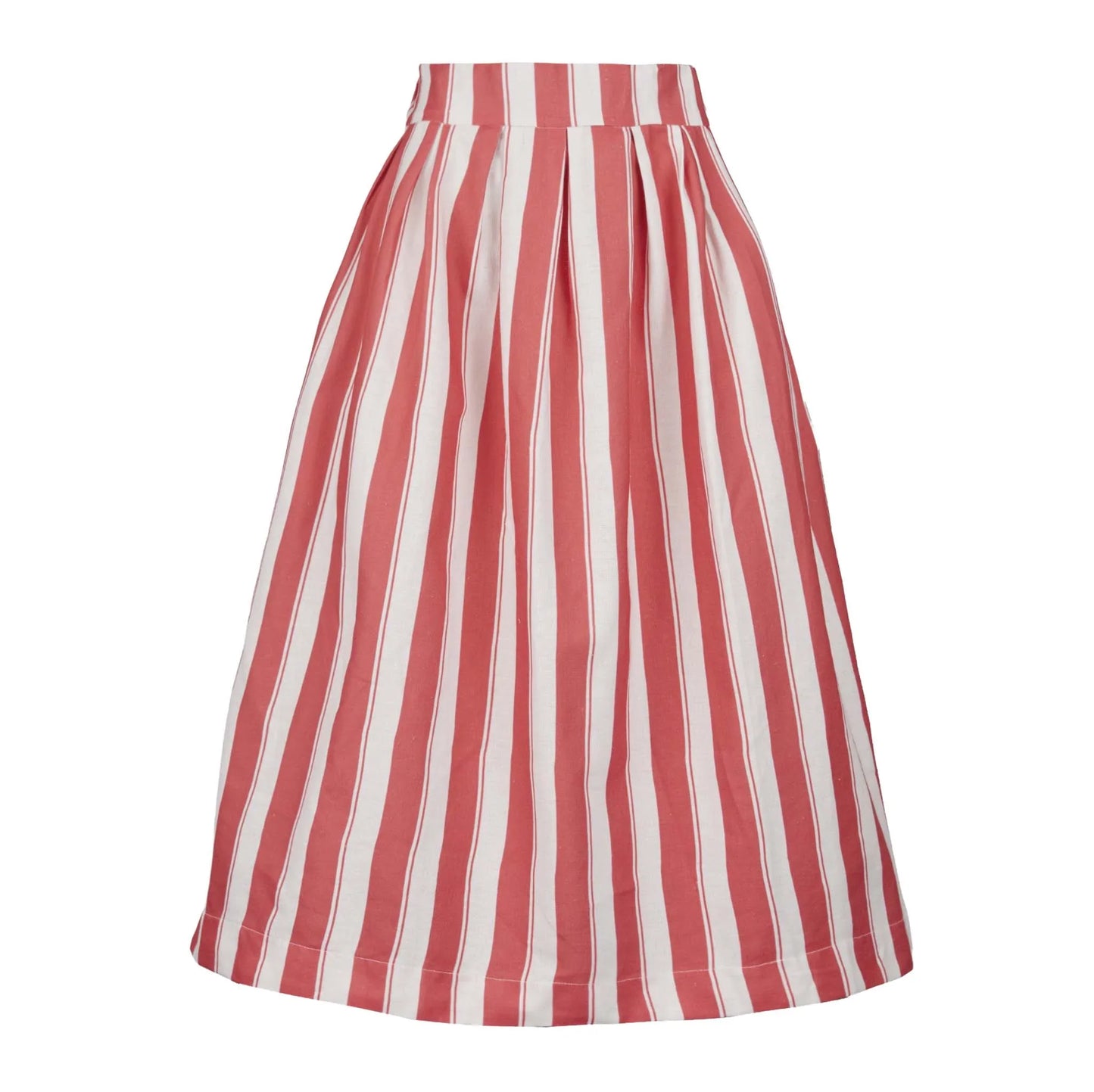PALAVA レディース オーガニックコットン スカート florence/stripe/red