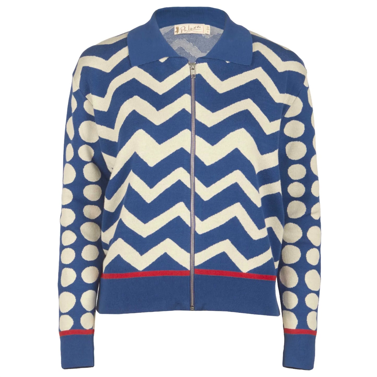 kate/spots and zig zag/blue