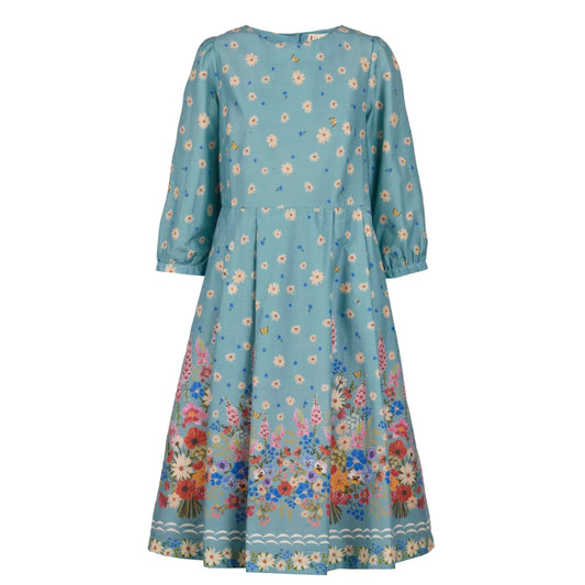 PALAVA レディース オーガニックコットン ドレス philippa/foxgloves/teal