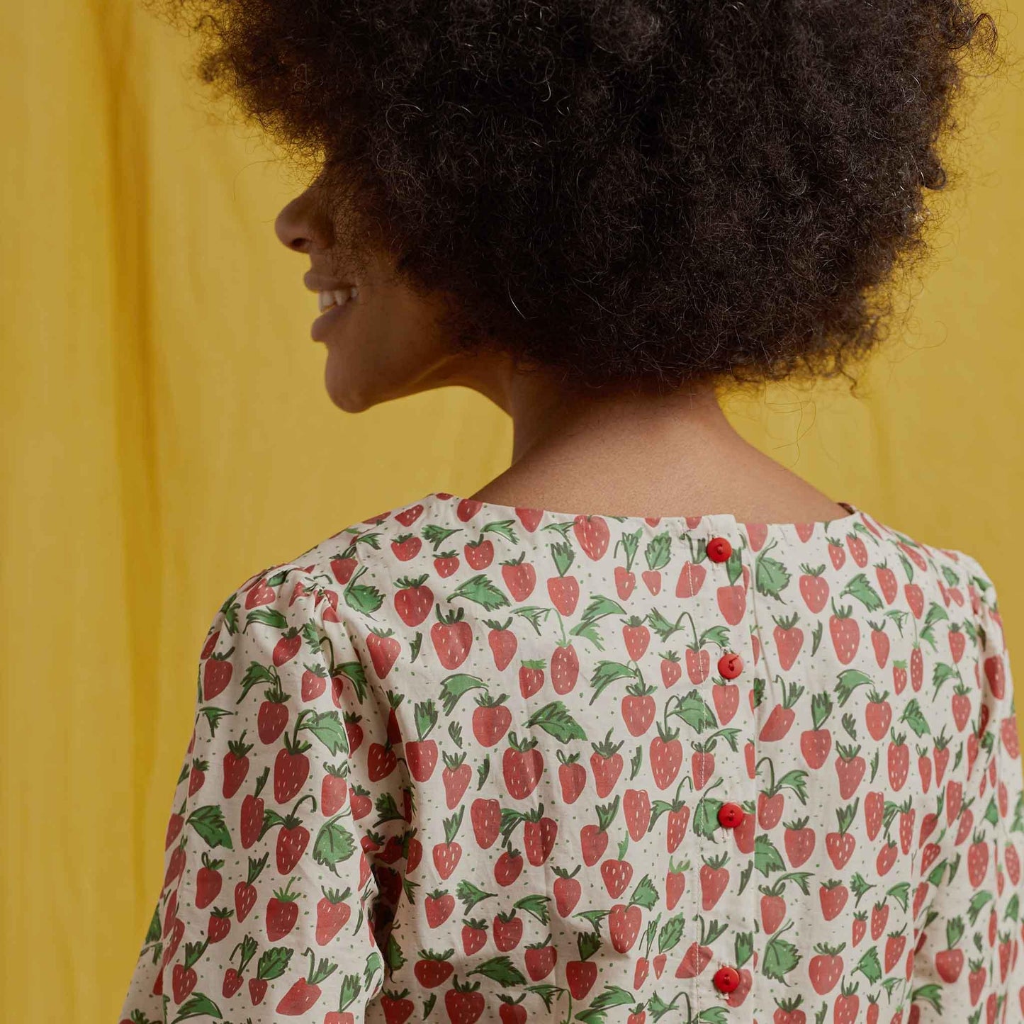 PALAVA レディース オーガニックコットン ドレス philippa/strawberries/red