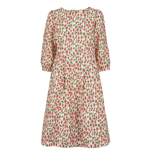 PALAVA レディース オーガニックコットン ドレス philippa/strawberries/red