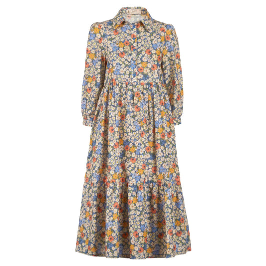 PALAVA レディース オーガニックコットン ドレス tabatha/ditsy daisy/blue