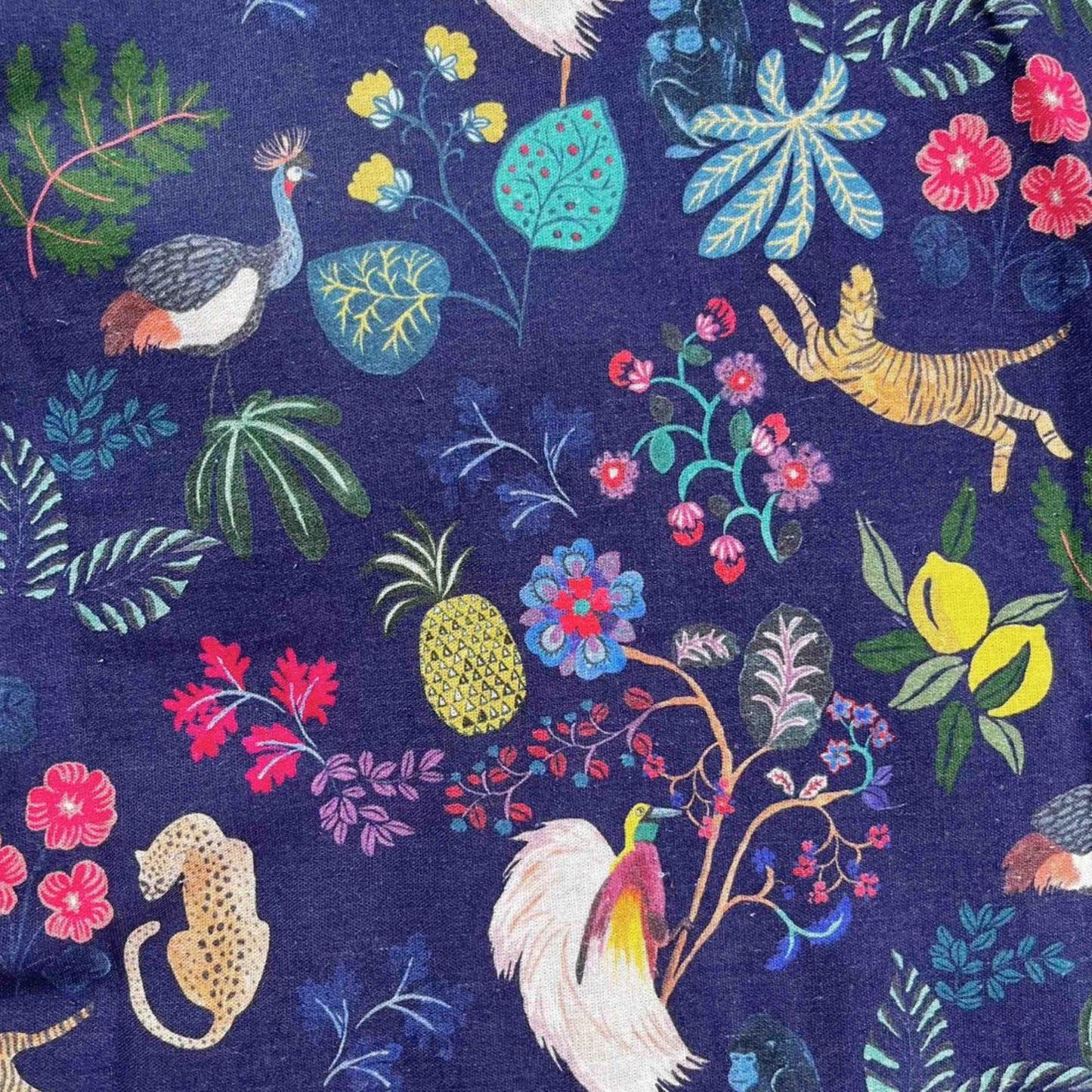 PALAVA レディース コットンリネン ロングスカート 総柄 (マルチカラー) Florence Paradise Garden