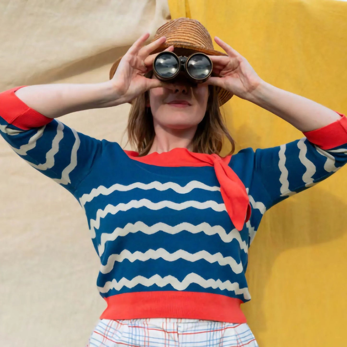 amelie/wave stripe/coral