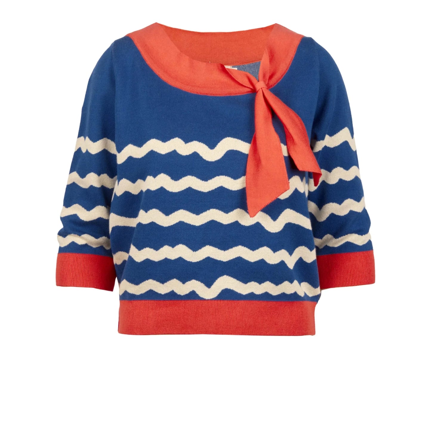 amelie/wave stripe/coral