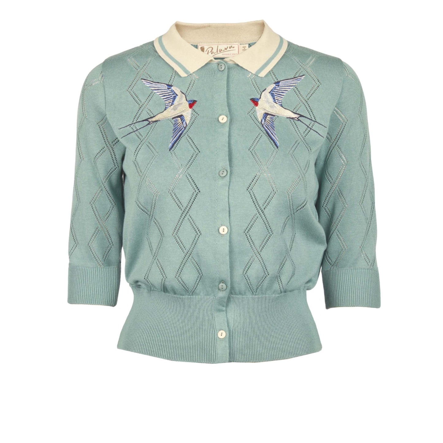 fern/swallows/mineral blue