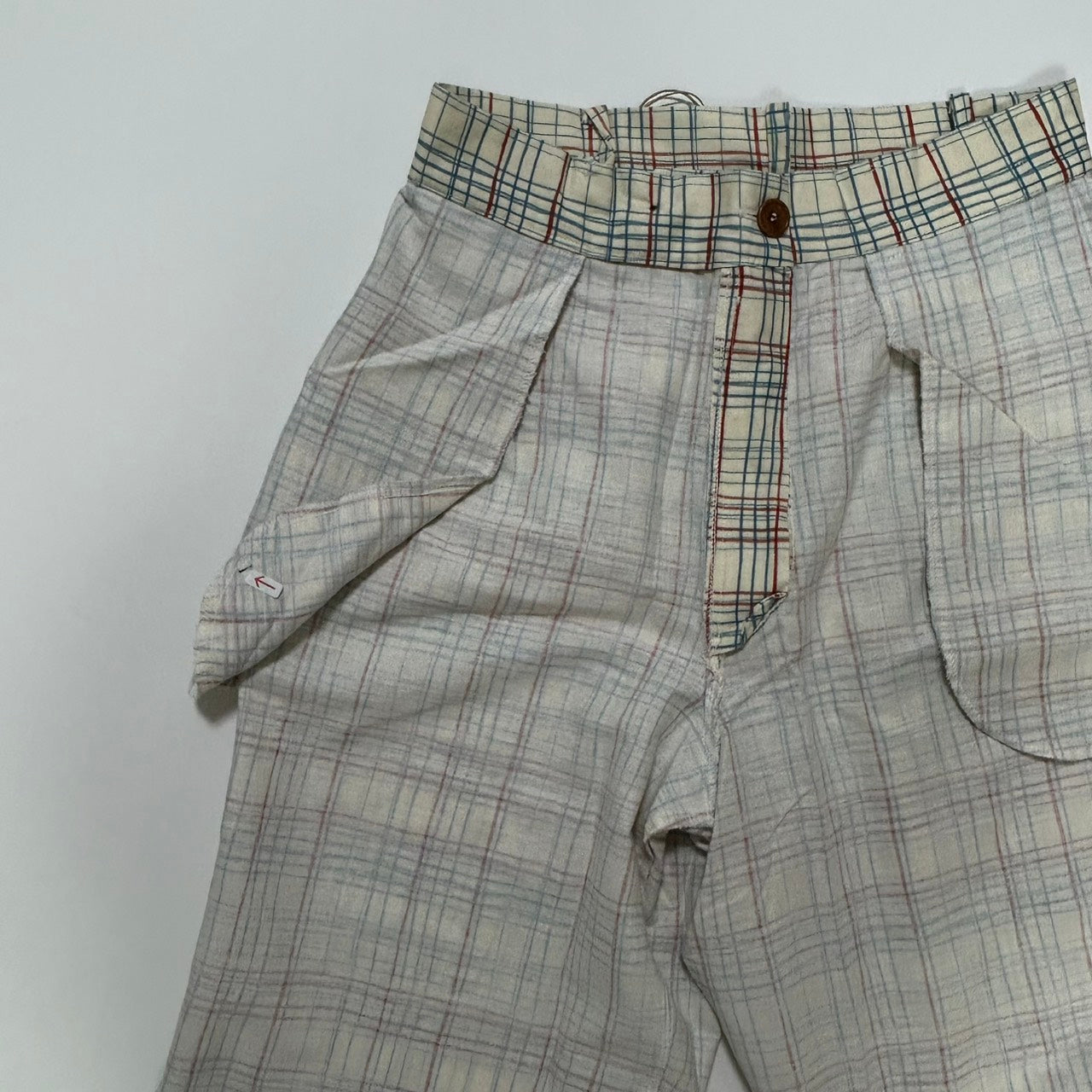 50% OFF! thelma/folk checks/cream/size 12(A)