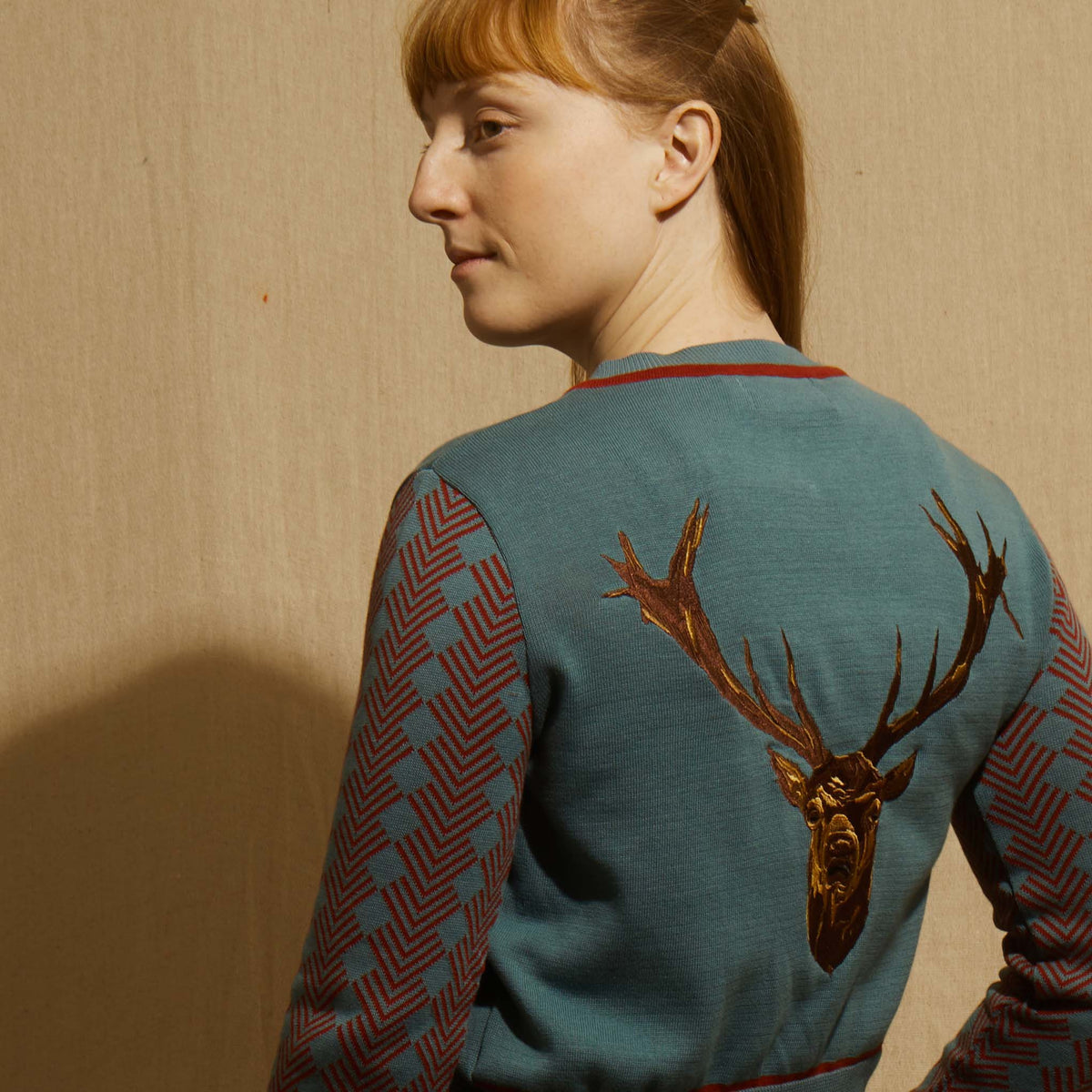 cardigan/stag/mineral