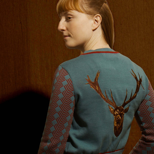 cardigan/stag/mineral
