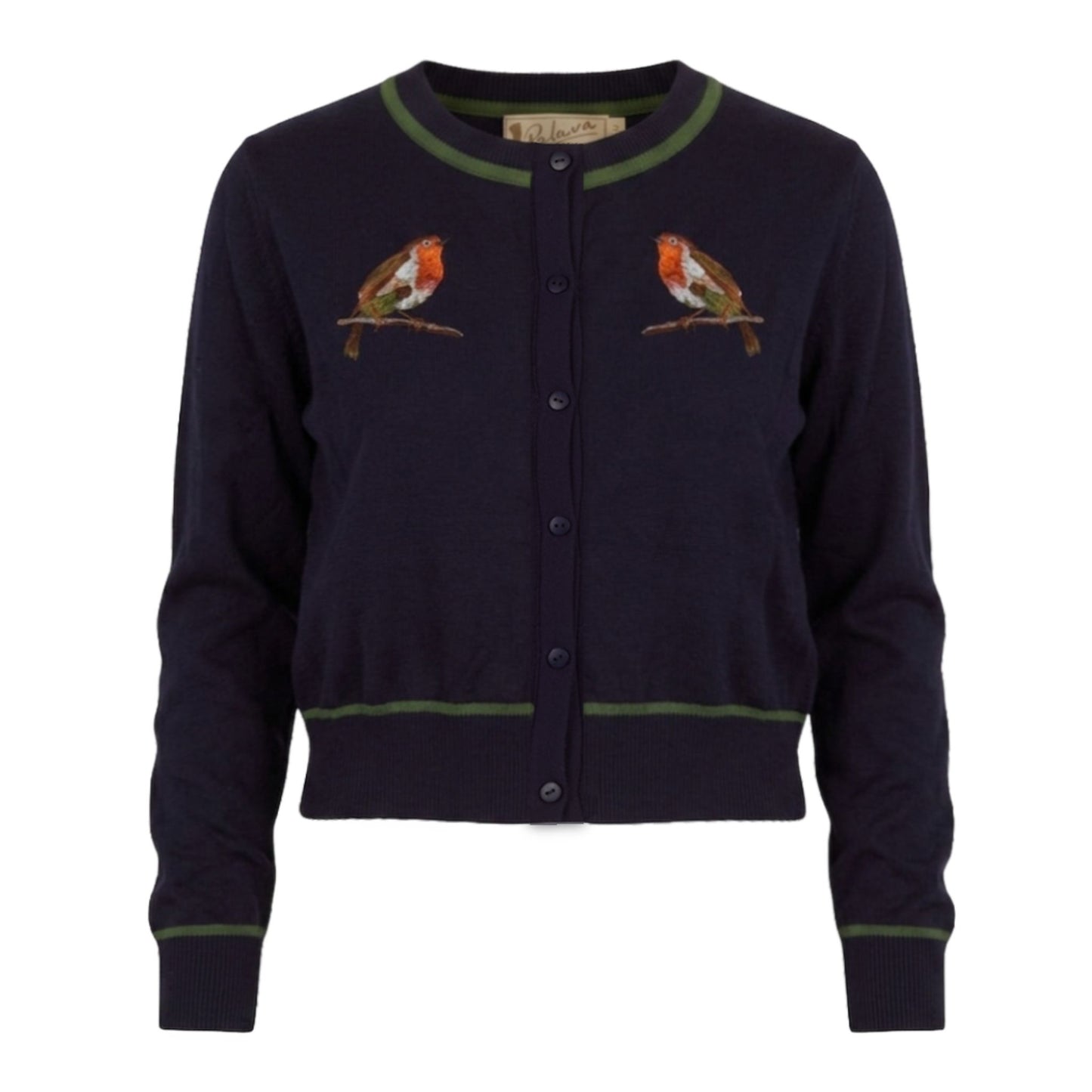 classic cardigan/robins/navy