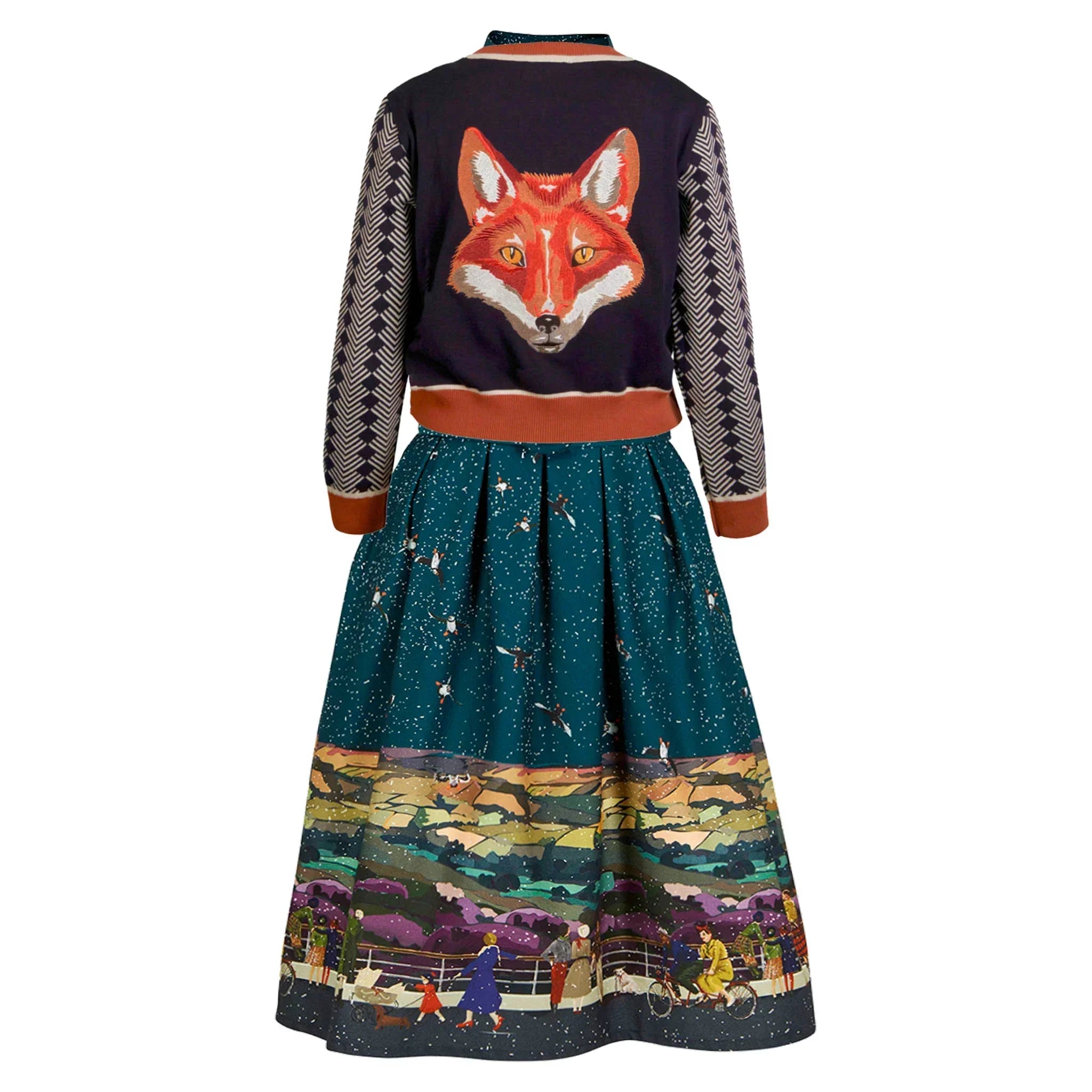 classic cardigan/large fox/navy – PALAVA japan