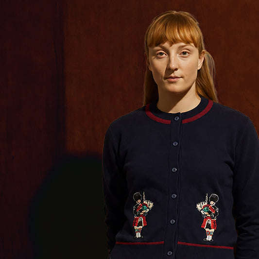 classic cardigan/bagpipers/navy
