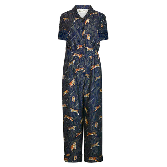 francesca/leaping tiger/navy