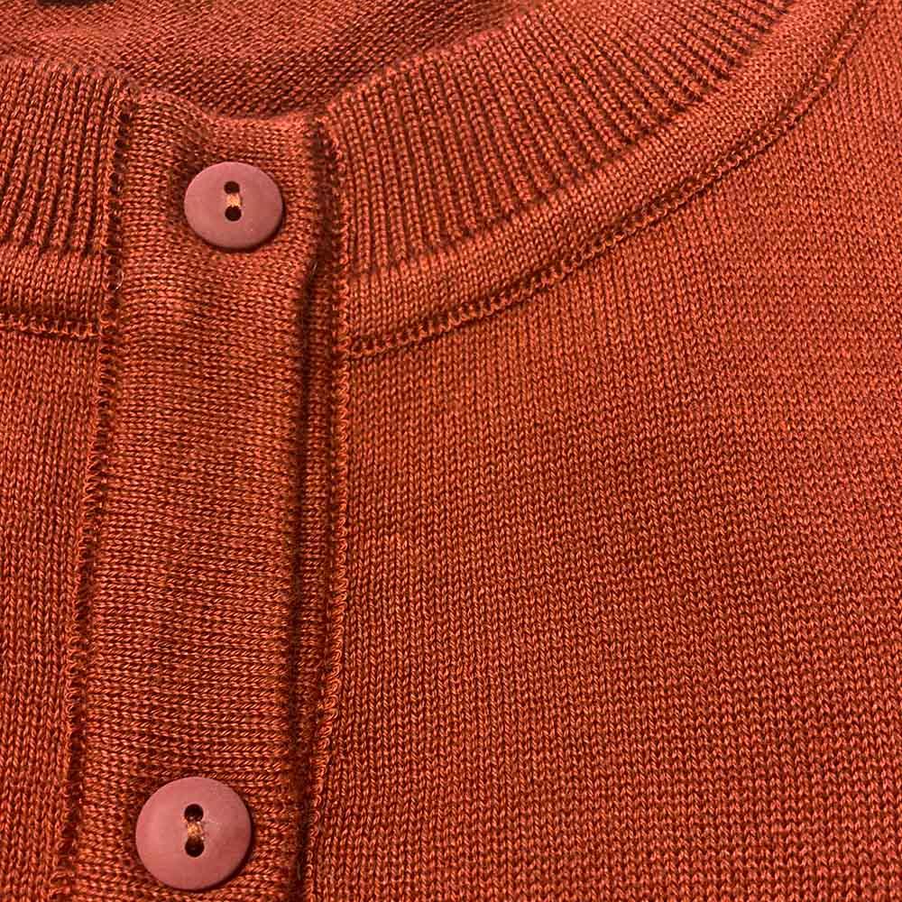 classic cardigan/rust