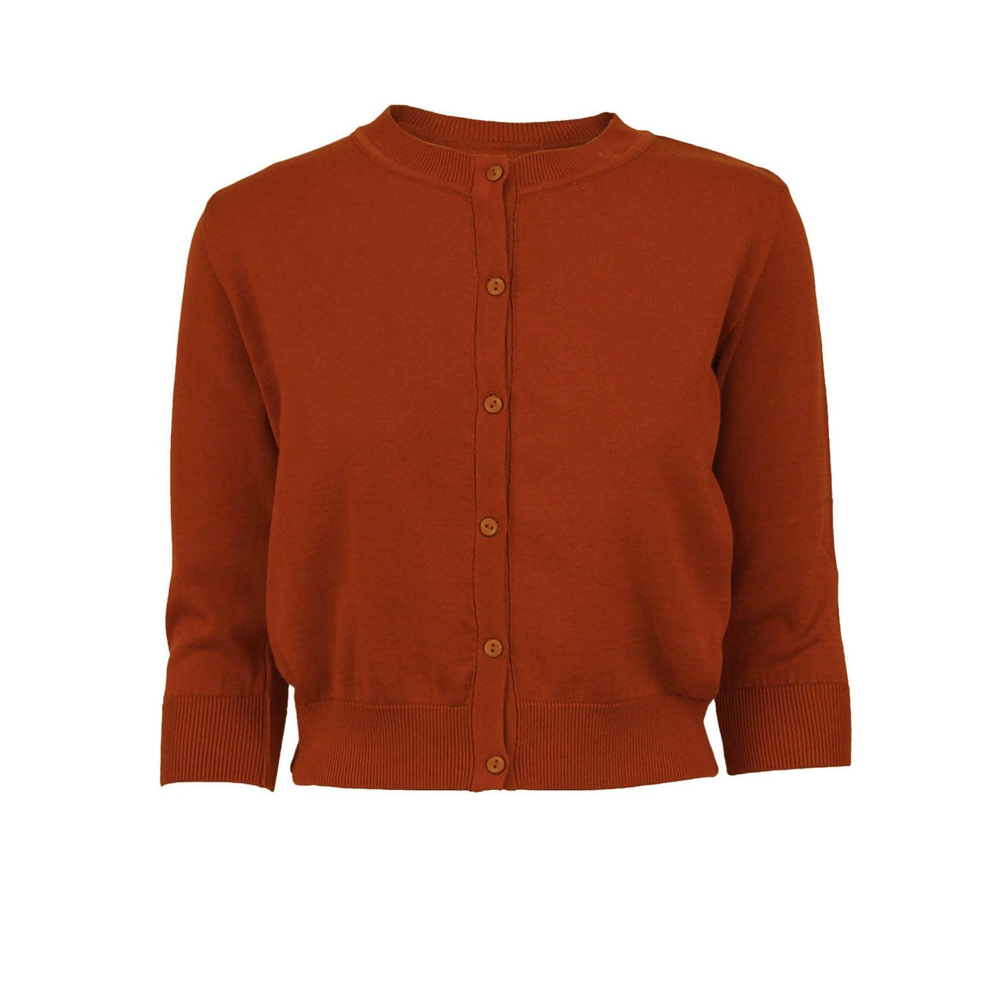 classic cardigan/rust