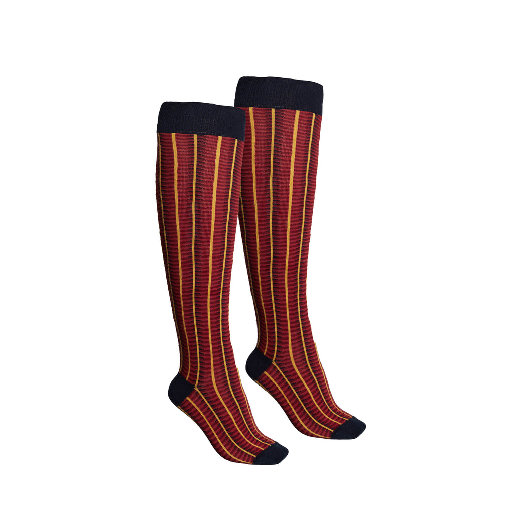 KneeHigh Socks//Barbican/Crimson