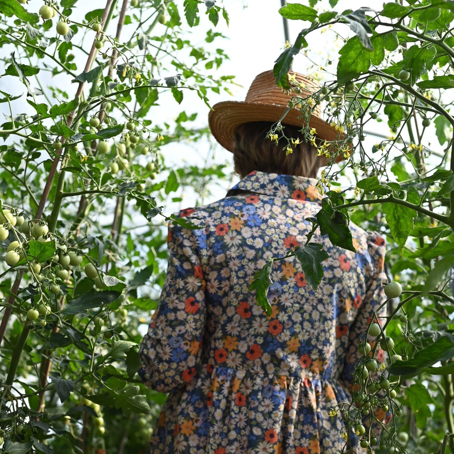 PALAVA レディース オーガニックコットン ドレス tabatha/ditsy daisy/blue