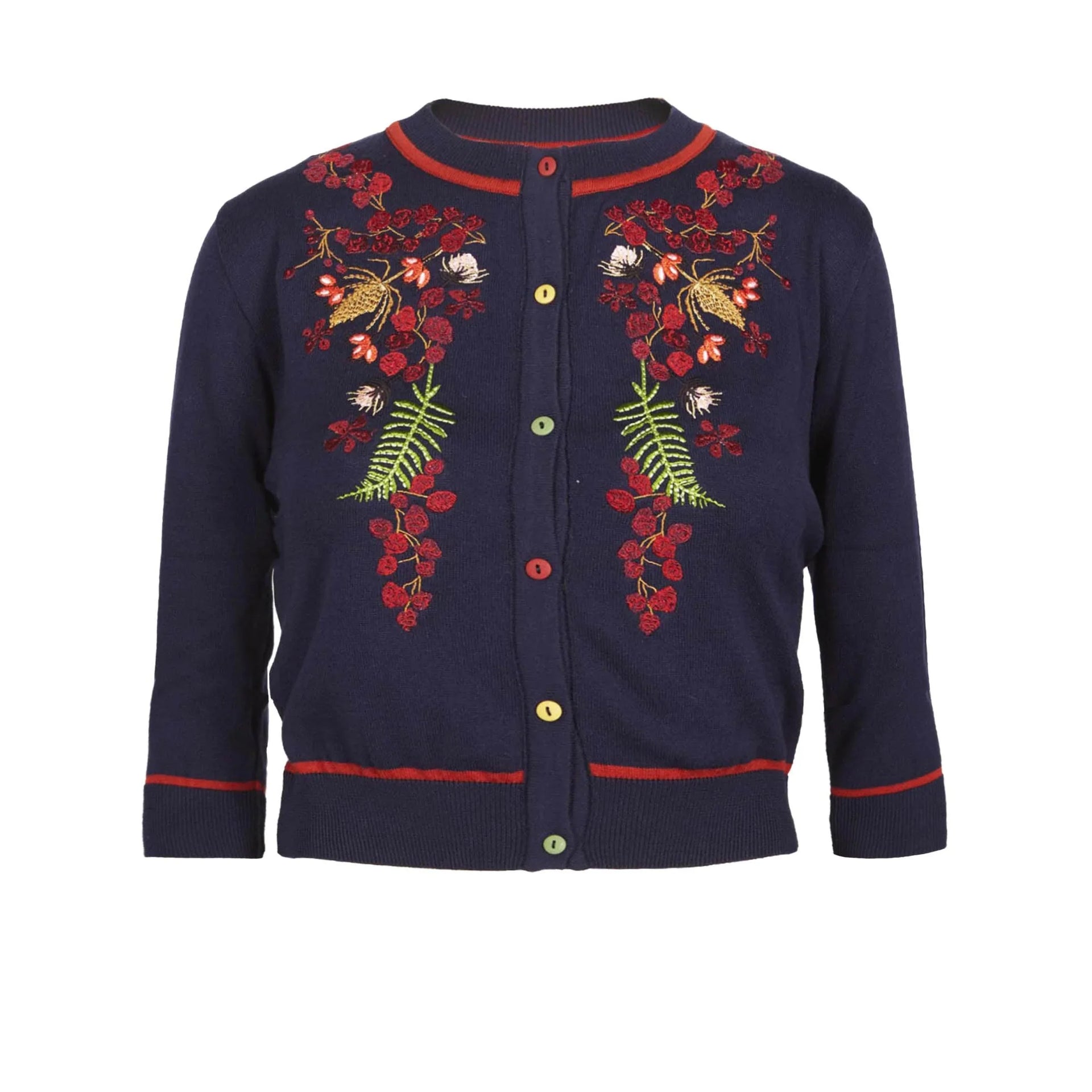 classic cardigan/berries/navy – PALAVA japan