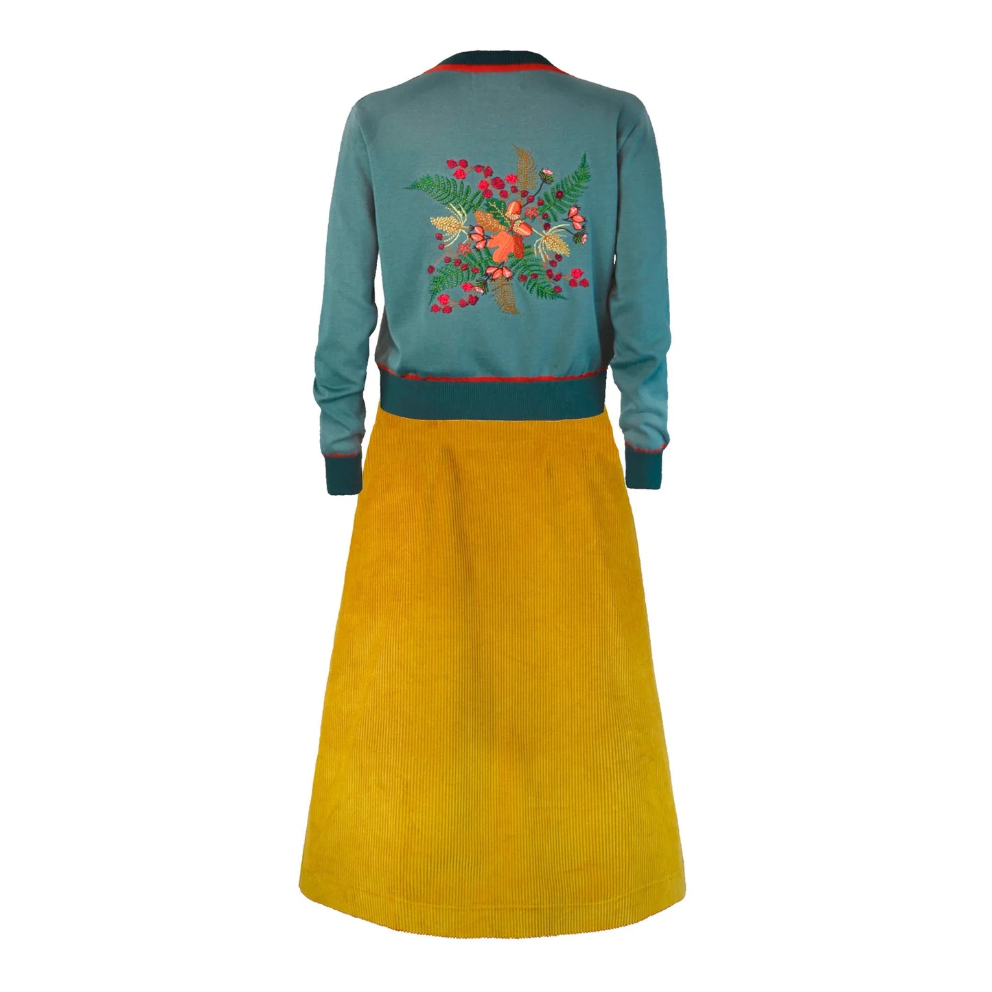 classic cardigan/hedgerow/mineral blue