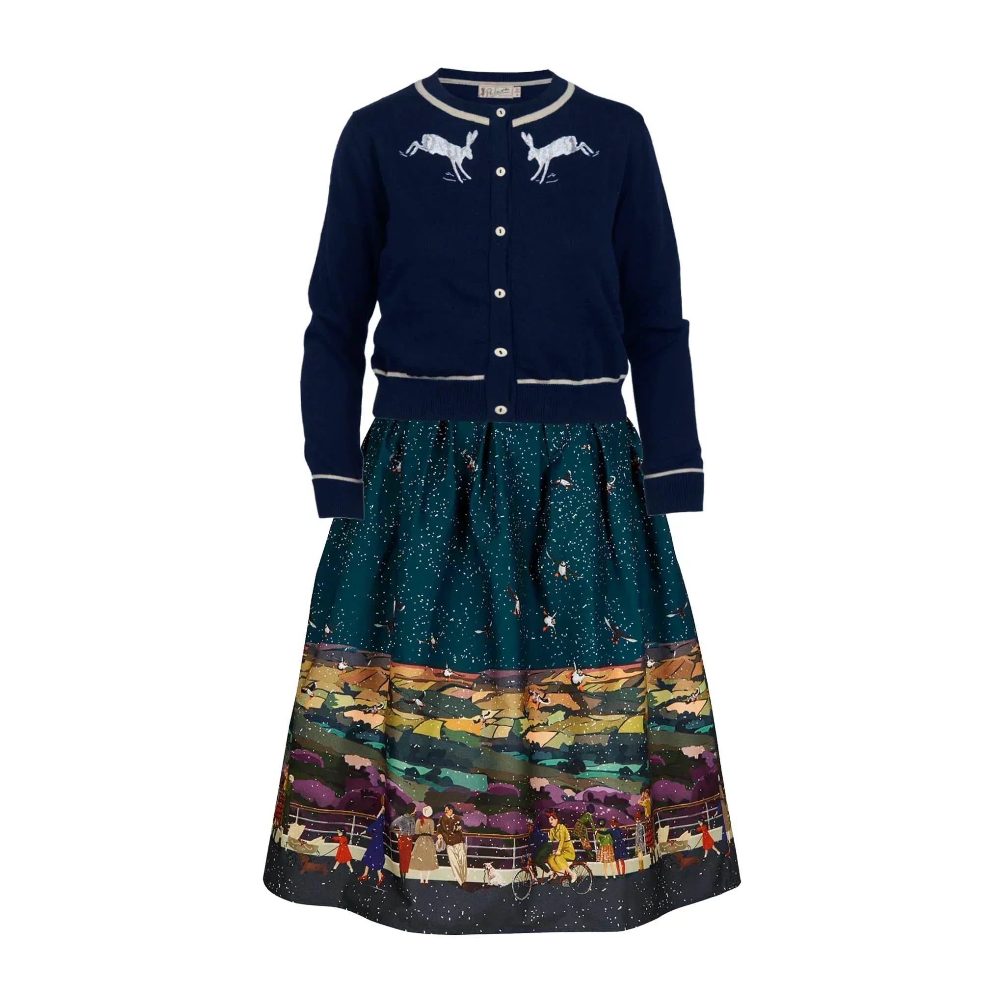 classic cardigan/hare/navy – PALAVA japan