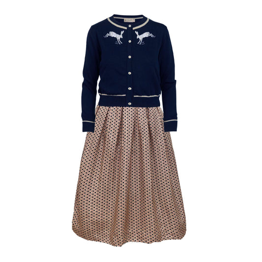 classic cardigan/hare/navy