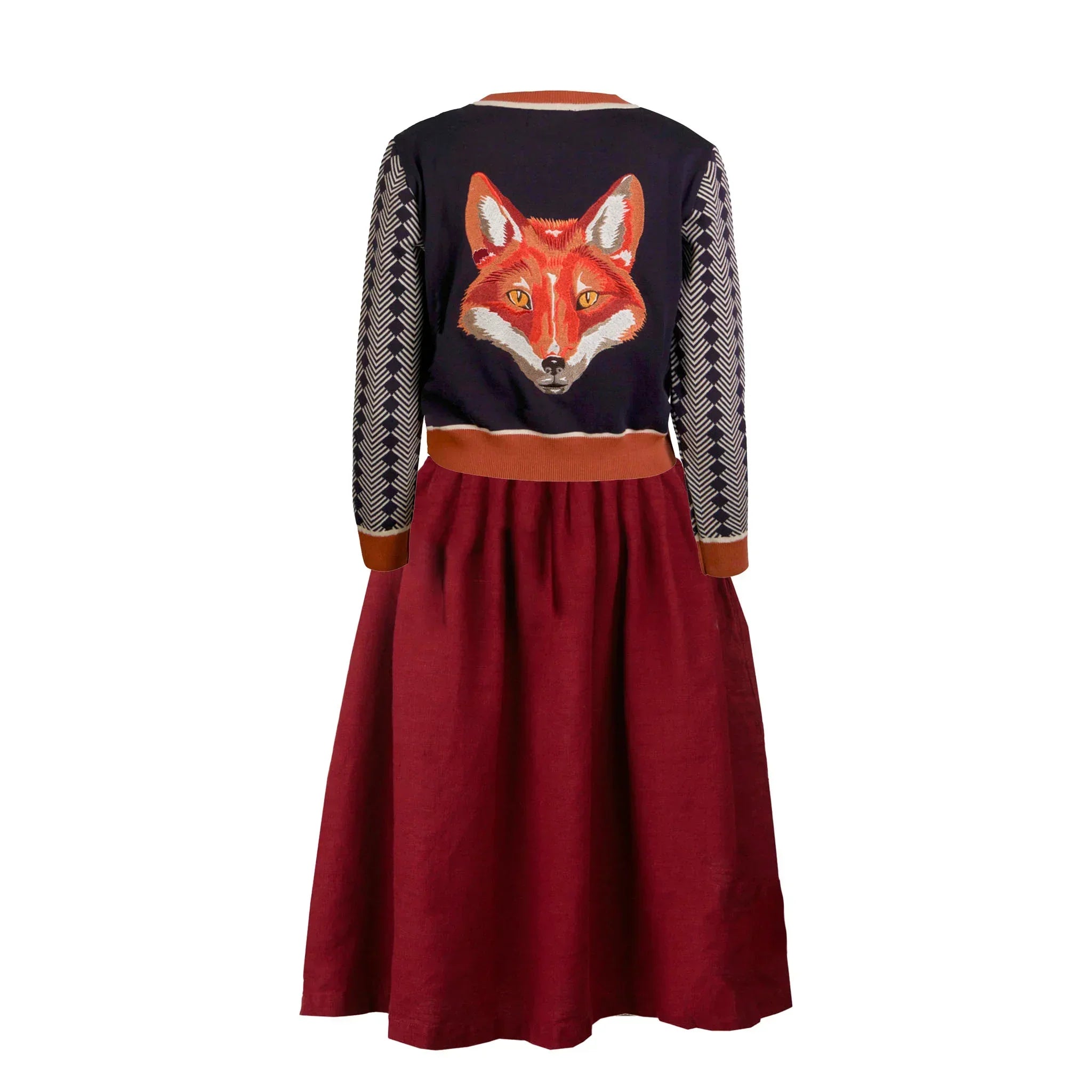 classic cardigan/large fox/navy – PALAVA japan