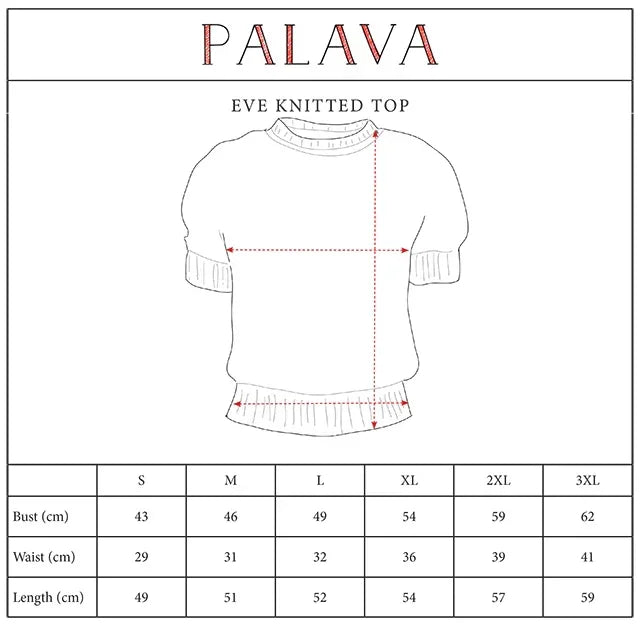 PALAVA レディース オーガニックコットン 半袖ニット マリンストライプ (ネイビー x レッド) eve marbled