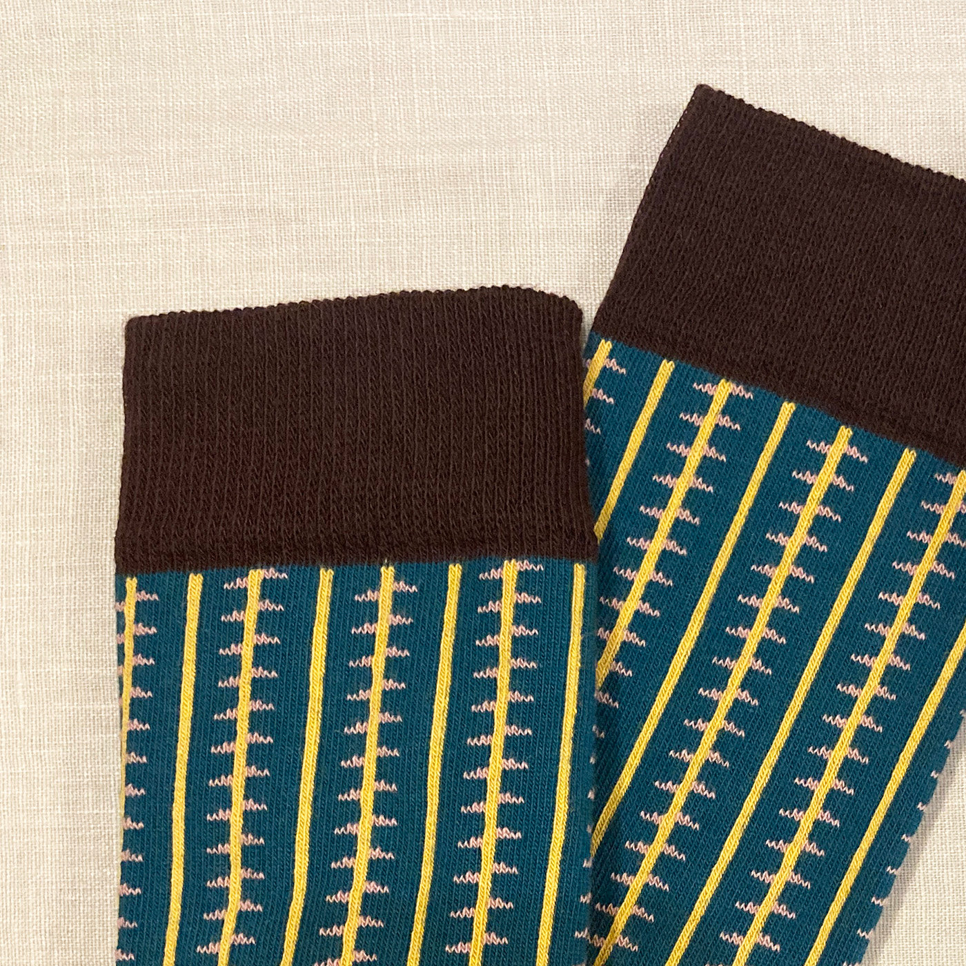 knee-high socks/teal/rocket