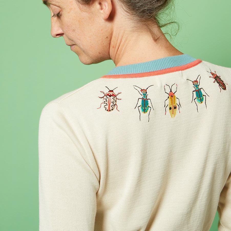 classic cardigan/Bugs/Cream - PALAVA japan